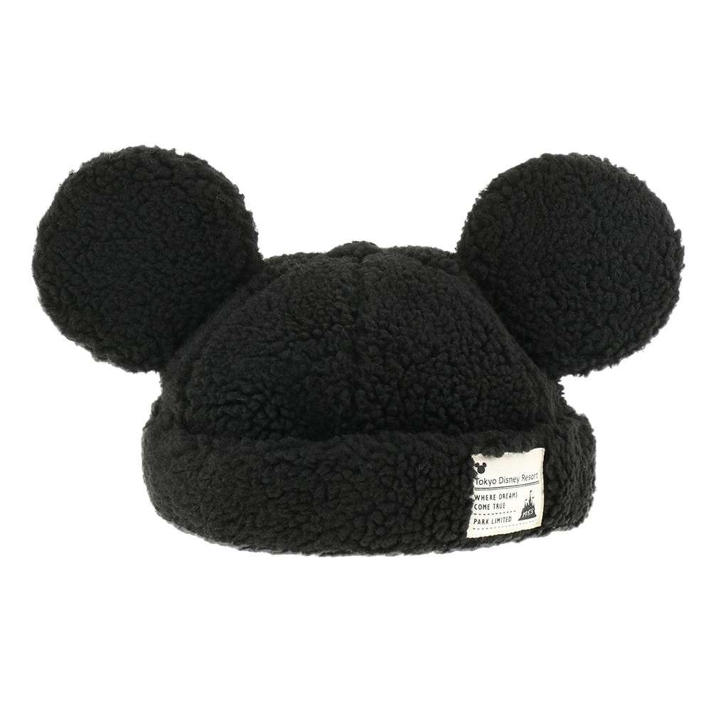 Bonnet mickey peluche noire