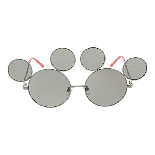 Lunettes grises et rouges