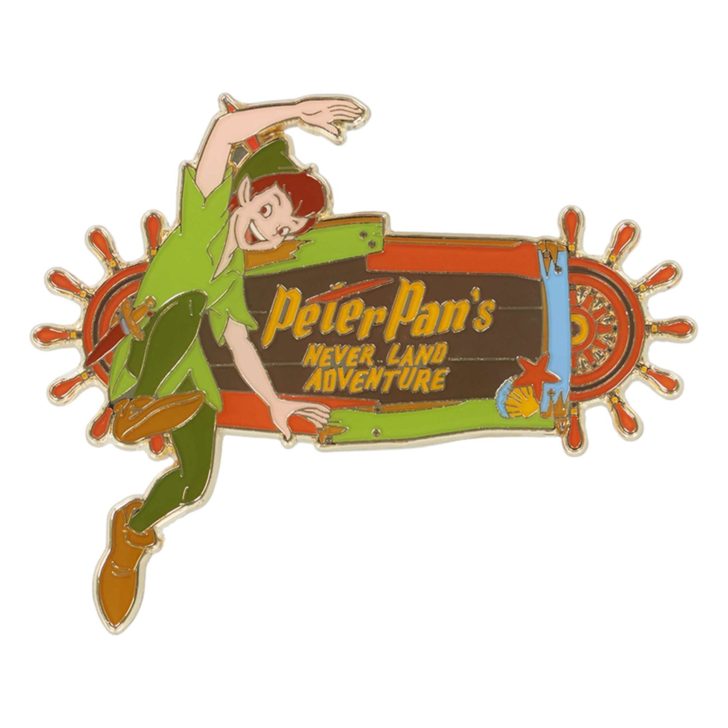 Pins peter pan attraction