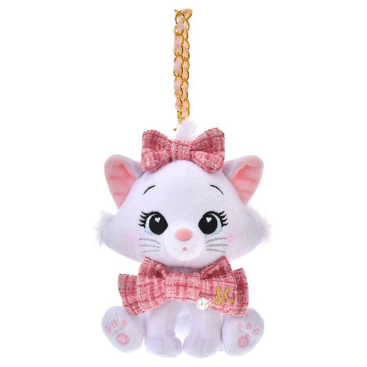 Porte clés peluche Marie style tweed