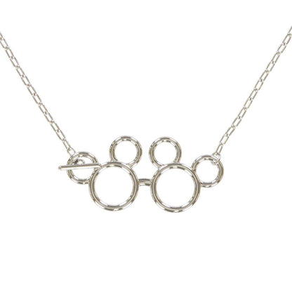 Collier couleur argent porte lunettes mickey