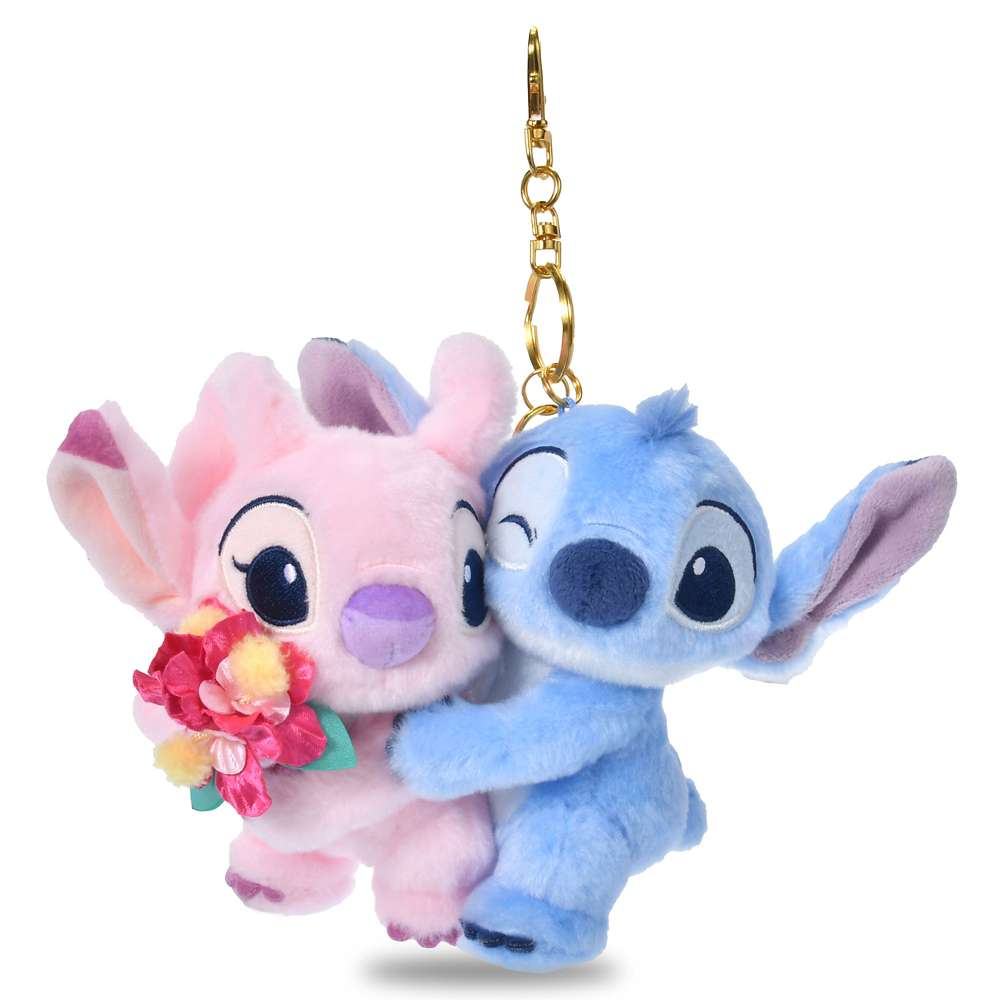Porte cles peluche stitch et angel