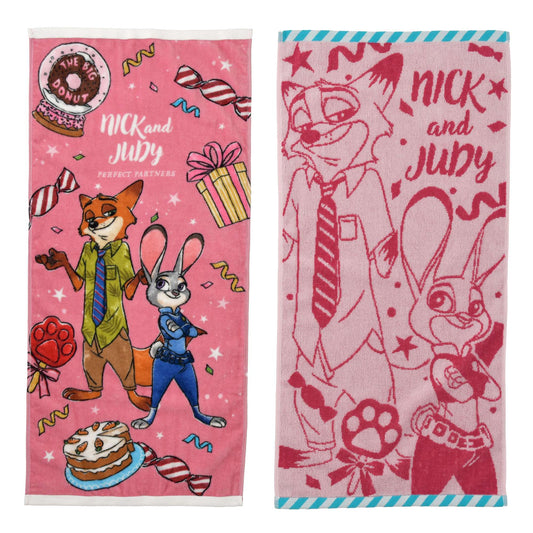 Lot de 2 serviettes zootopie judy et nick