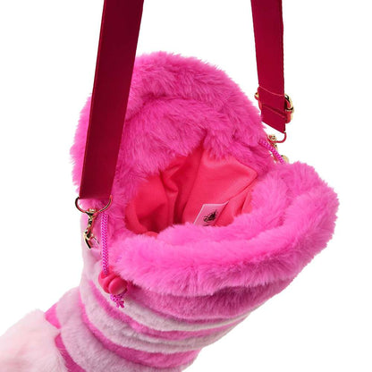 Pochette peluche  cheshire avec bijoux de sac