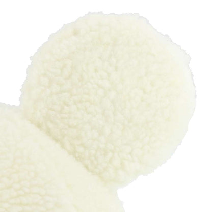 Bonnet mickey peluche blanc