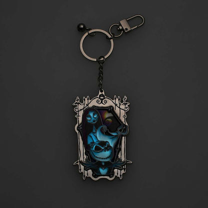 Porte clés phosphorescent jack et sally