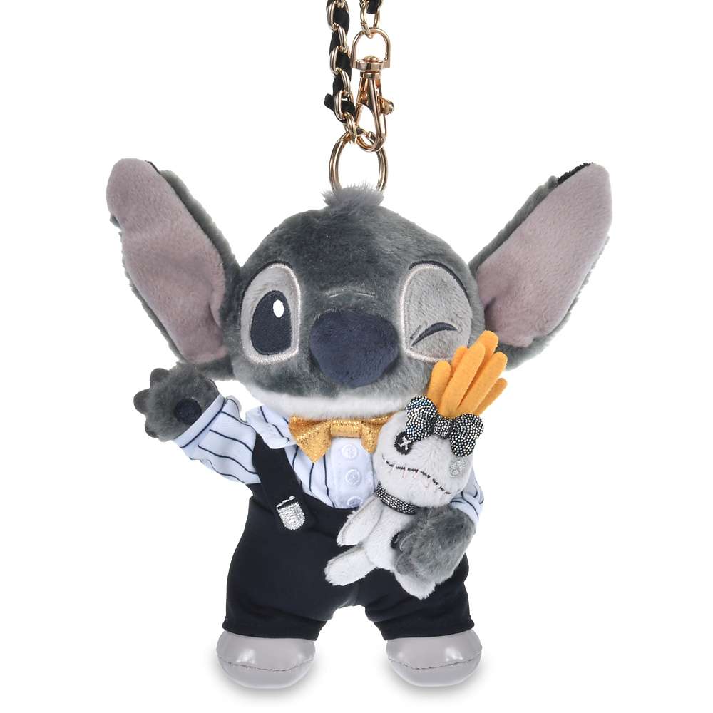 Porte clé peluche stitch et scrump kuronohi black style disney store japon