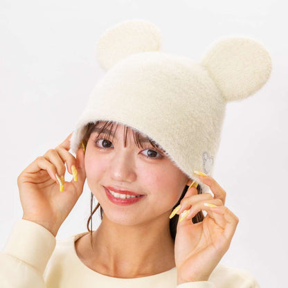 Chapeau mickey beige strass