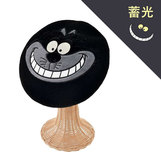 Béret cheshire  black phosphoresecent