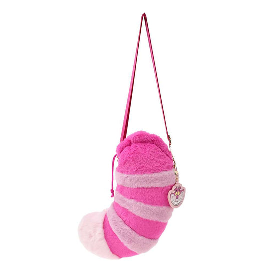 Pochette peluche  cheshire avec bijoux de sac