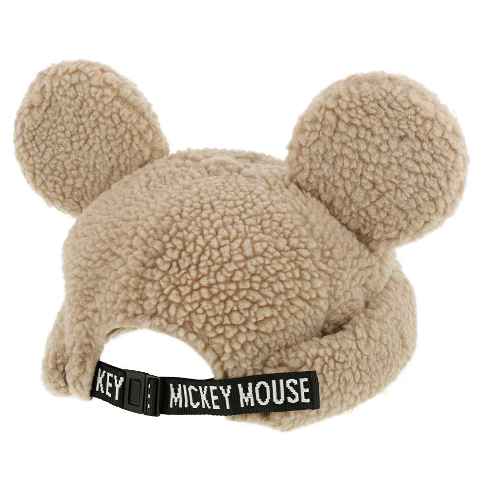 Bonnet mickey peluche beige