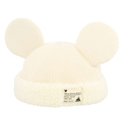 Bonnet mickey mix velours beige