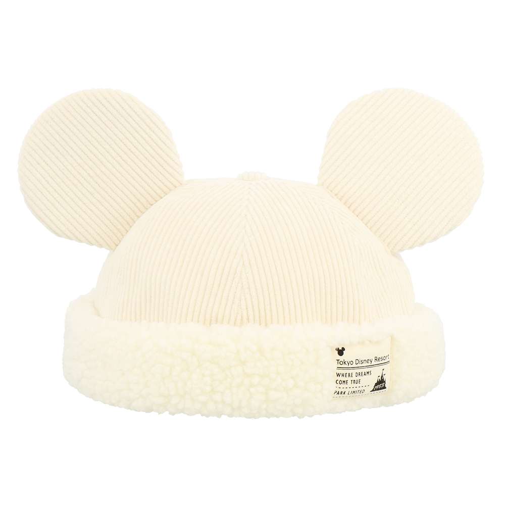 Bonnet mickey mix velours beige