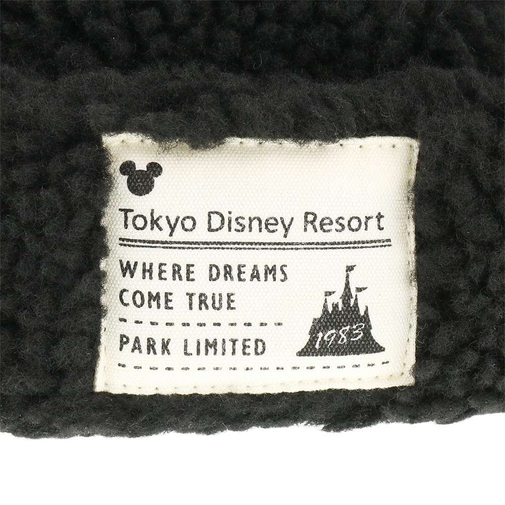 Bonnet mickey peluche noire