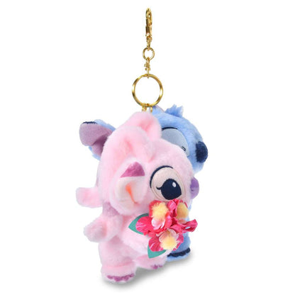 Porte cles peluche stitch et angel