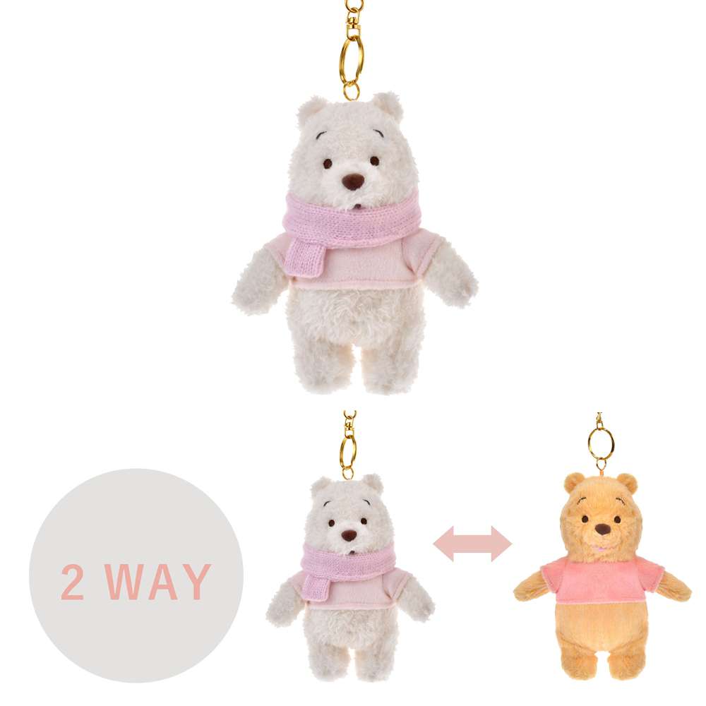 Porte clés peluche winnie 2 en 1 winter