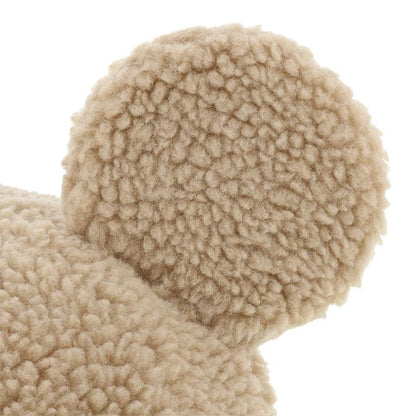Bonnet mickey peluche beige