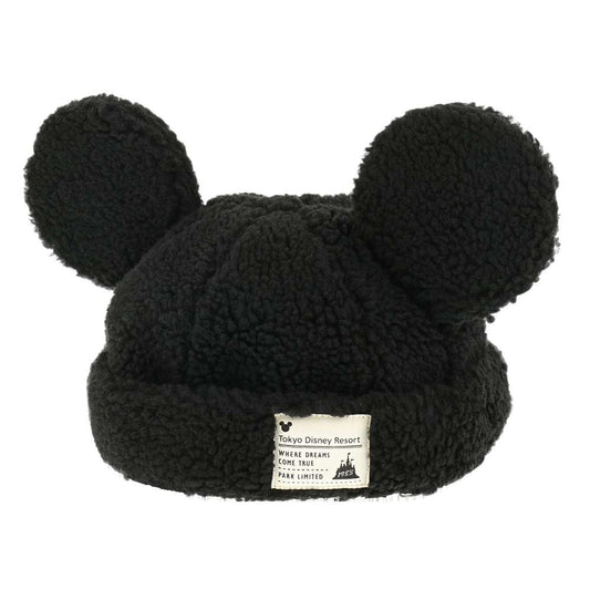 Bonnet mickey peluche noire